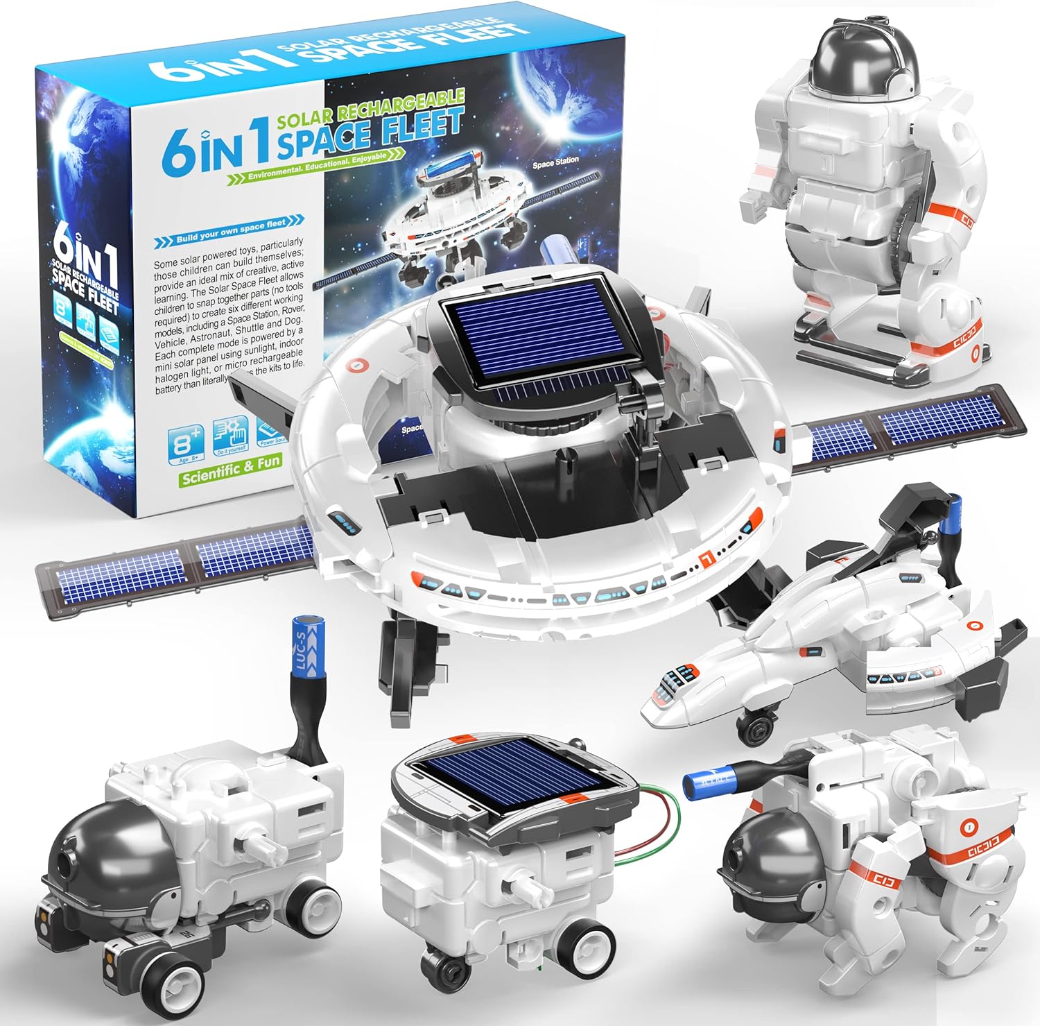 aesgogo stem projects for kids ages 8 12, solar robot science kits building toys