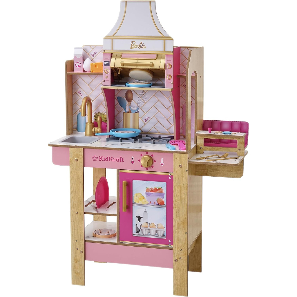 kidkraft cook with barbie™ wooden play kitchen2