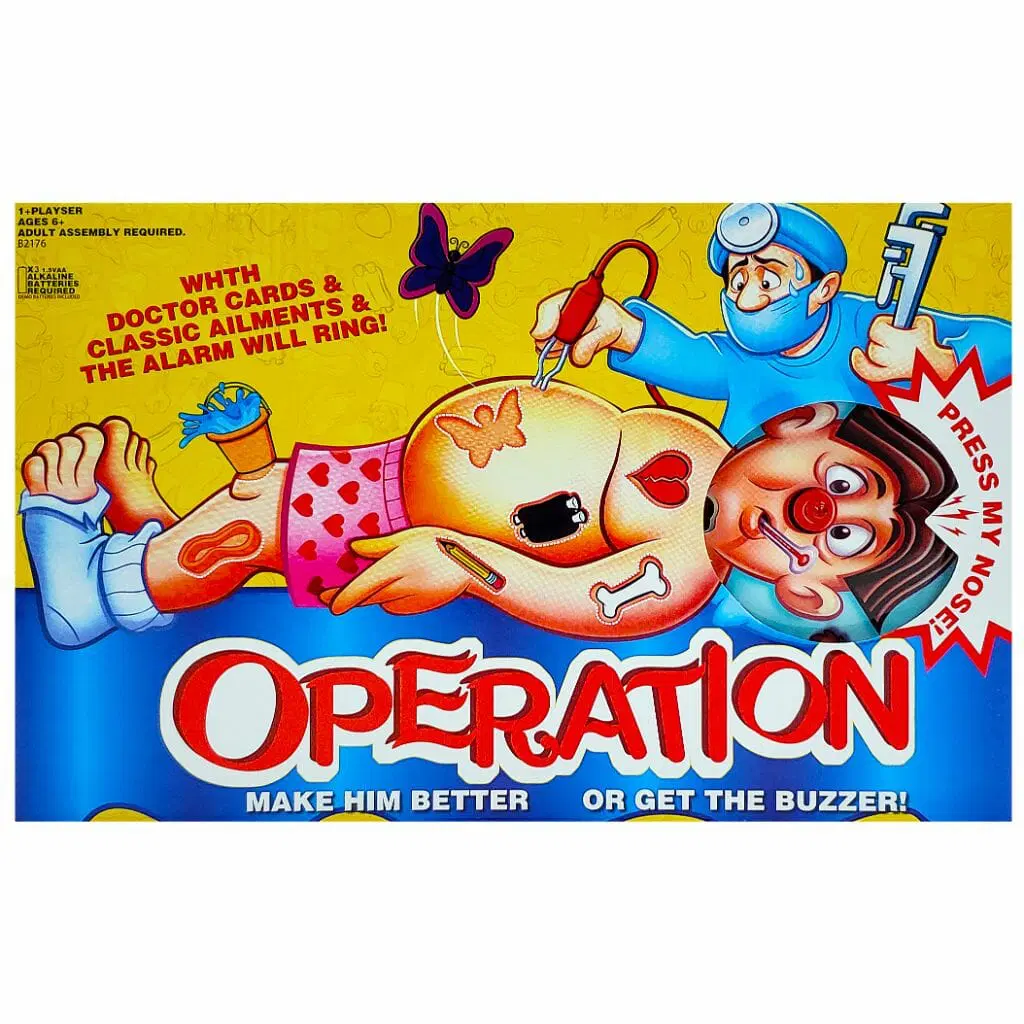 Classic Family Favorite Operation Game, Board Game for Kids Ages 6 and Up 