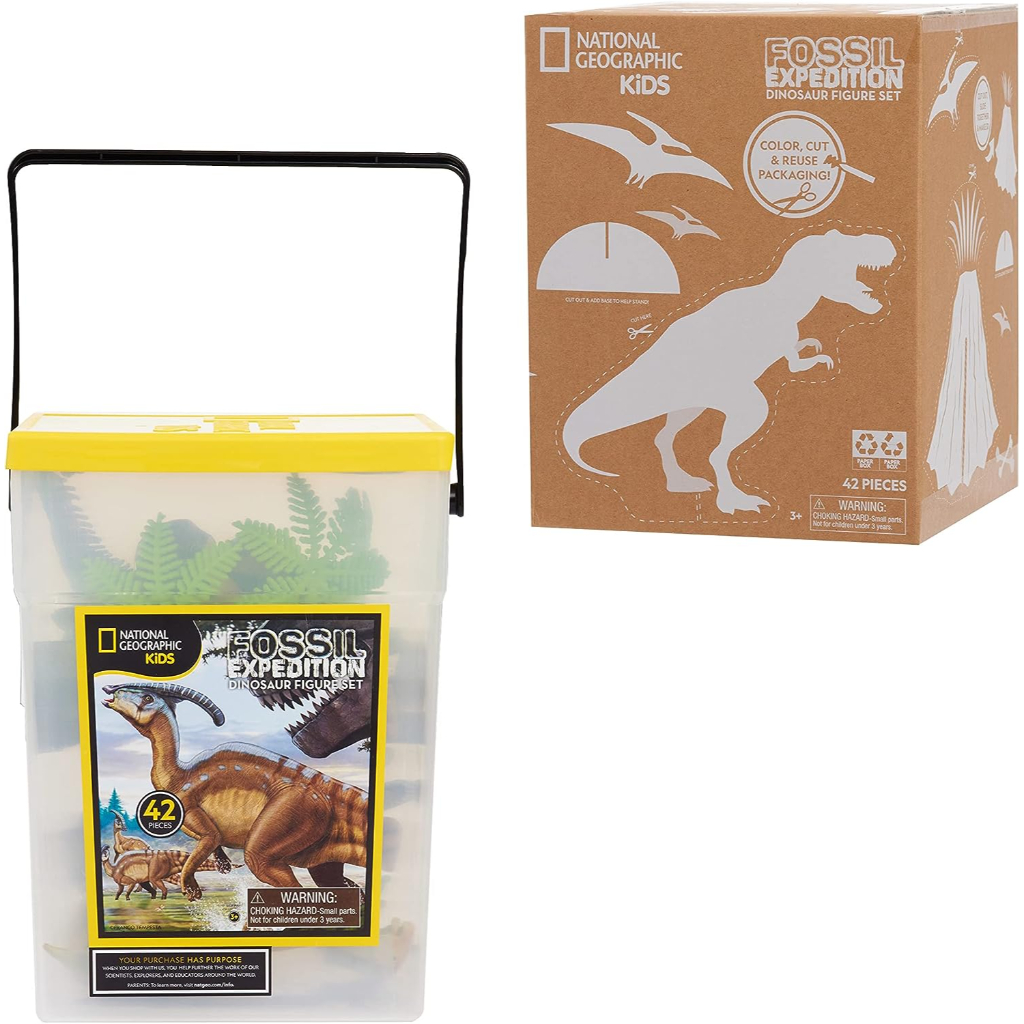 national geographic fossil expedition dinosaur figure set (3)