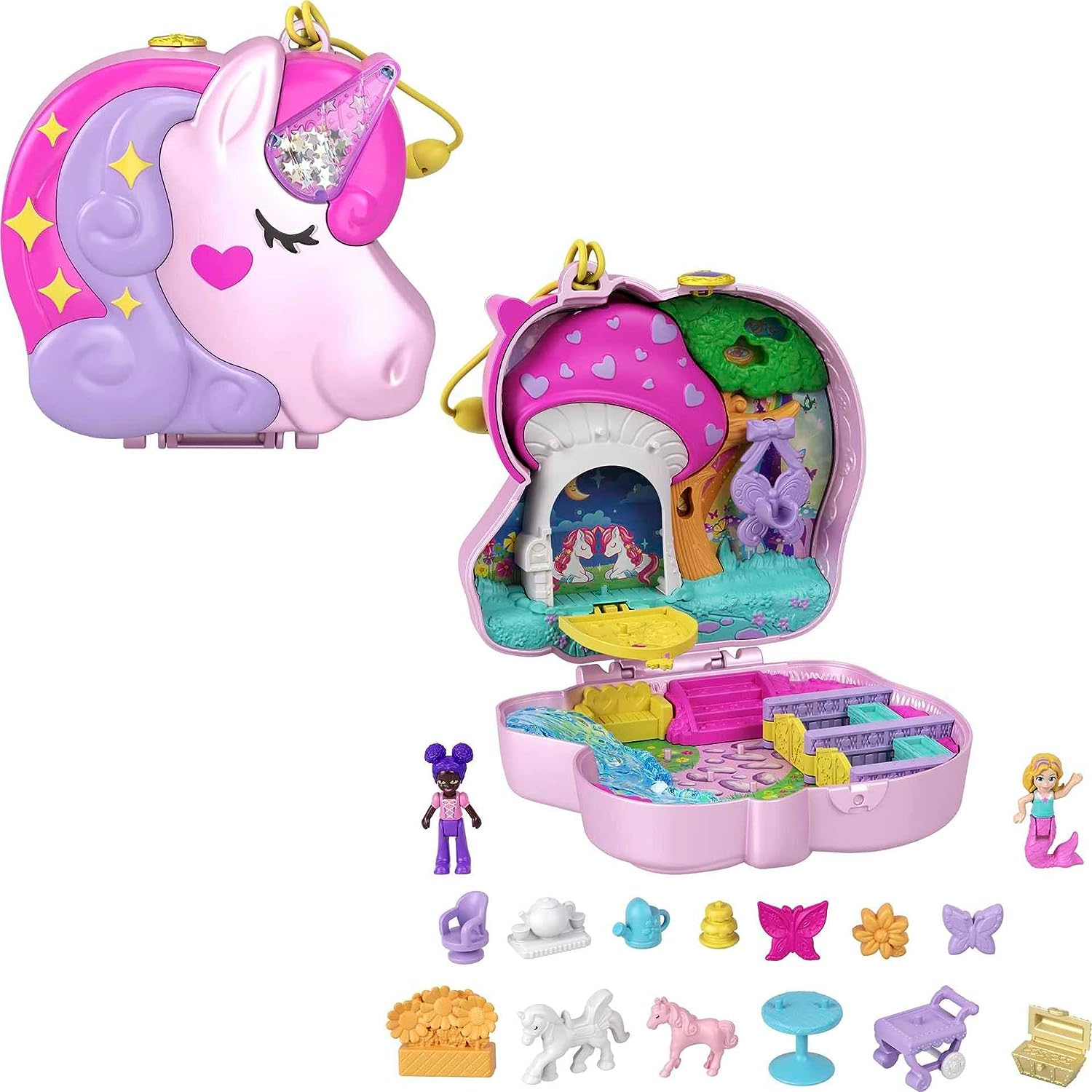 polly pocket unicorn forest compact (4)