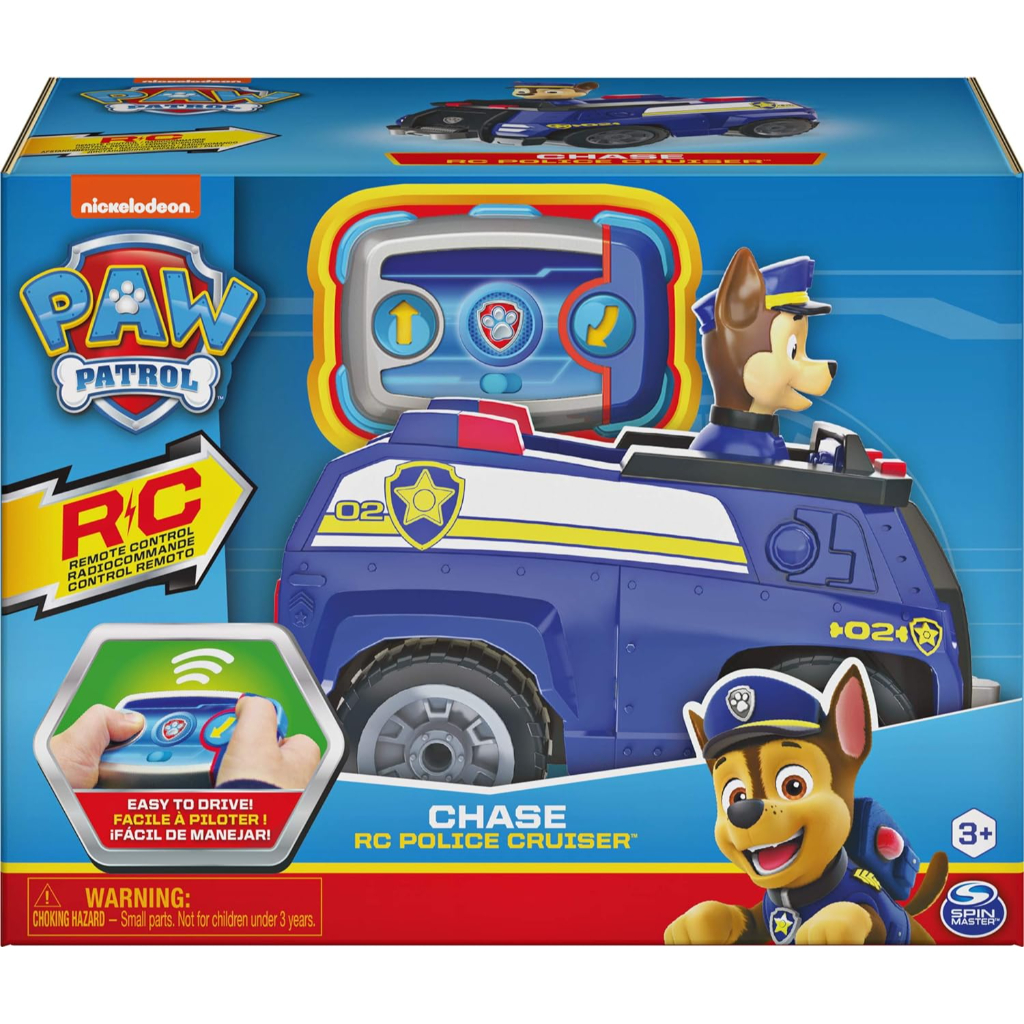 paw patrol, chase remote control police cruiser with 2 way steering, for kids aged 3 and up7