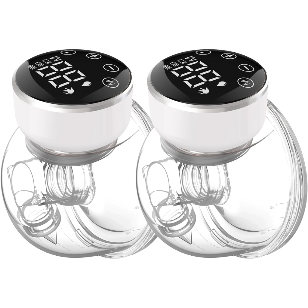 nanalazy wearable breast pump hands free of longer battery life & led display, portable electric breast pump4