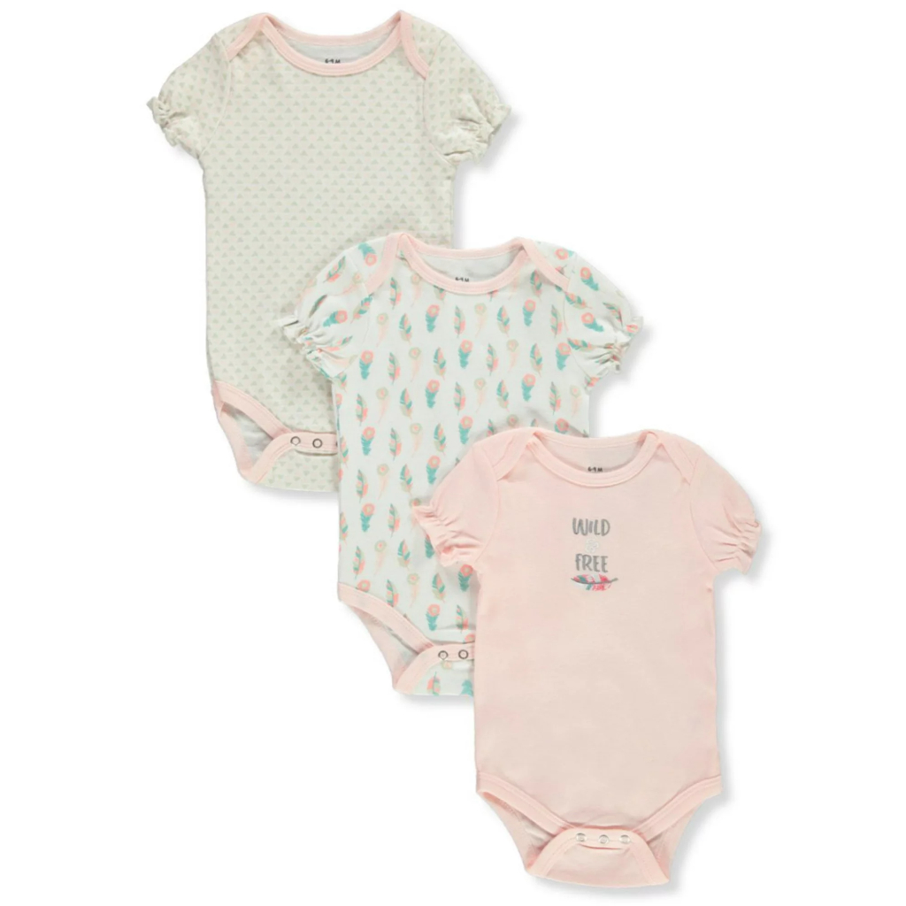 baby king 3 piece set onesies (pink)1