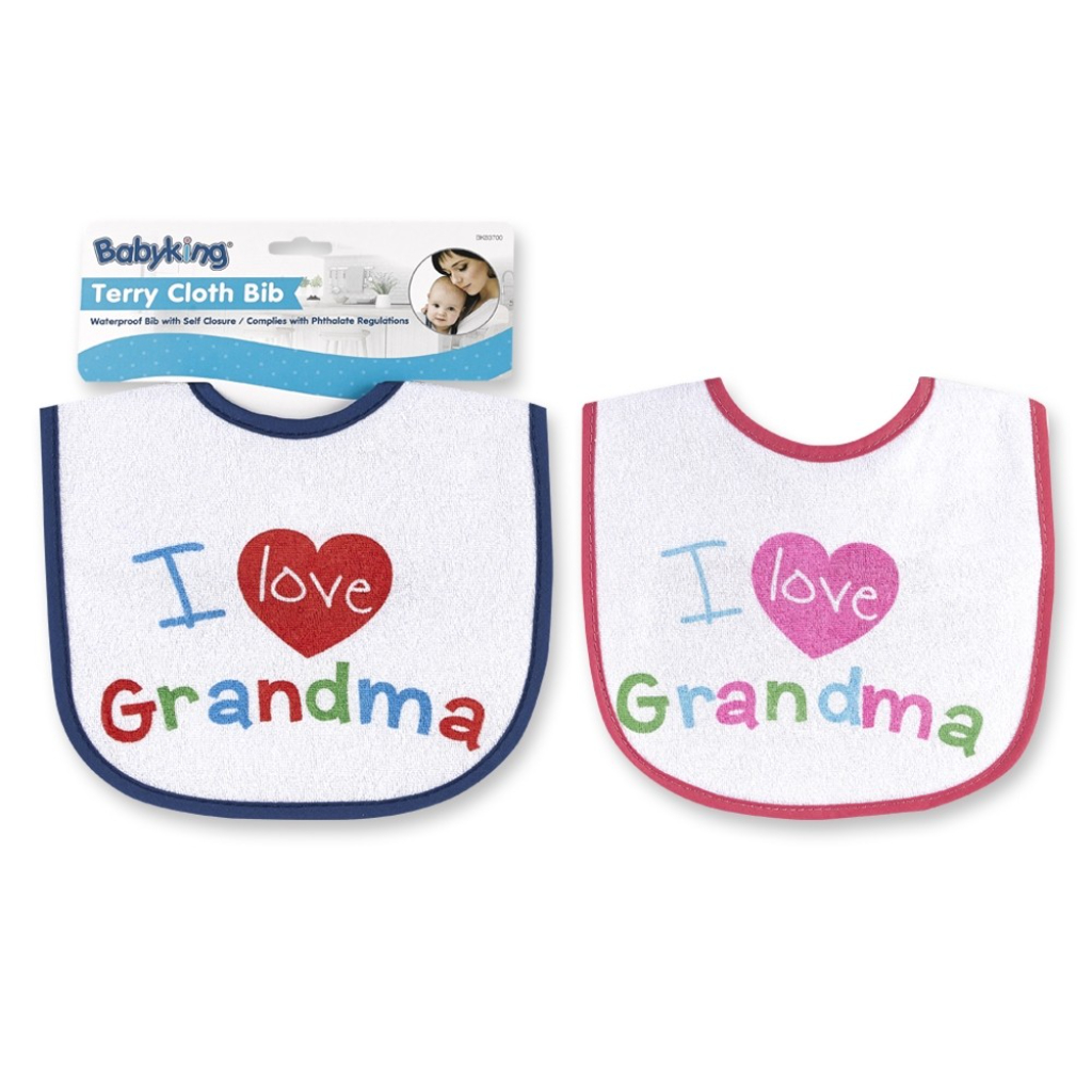 baby king bib i love grandma