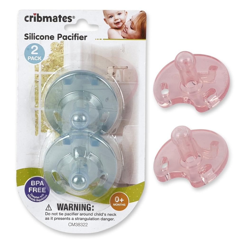 cribmates 2 pack silicone pacifier