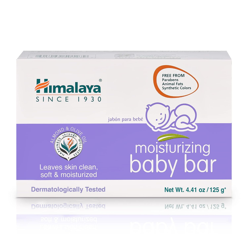 himalaya gentle baby soap with oils of olive & almond, 125 g