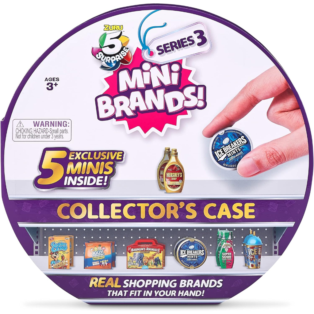 5 surprise mini brands series 3 collector's case store & display 30 minis with 5 exclusive minis by zuru7