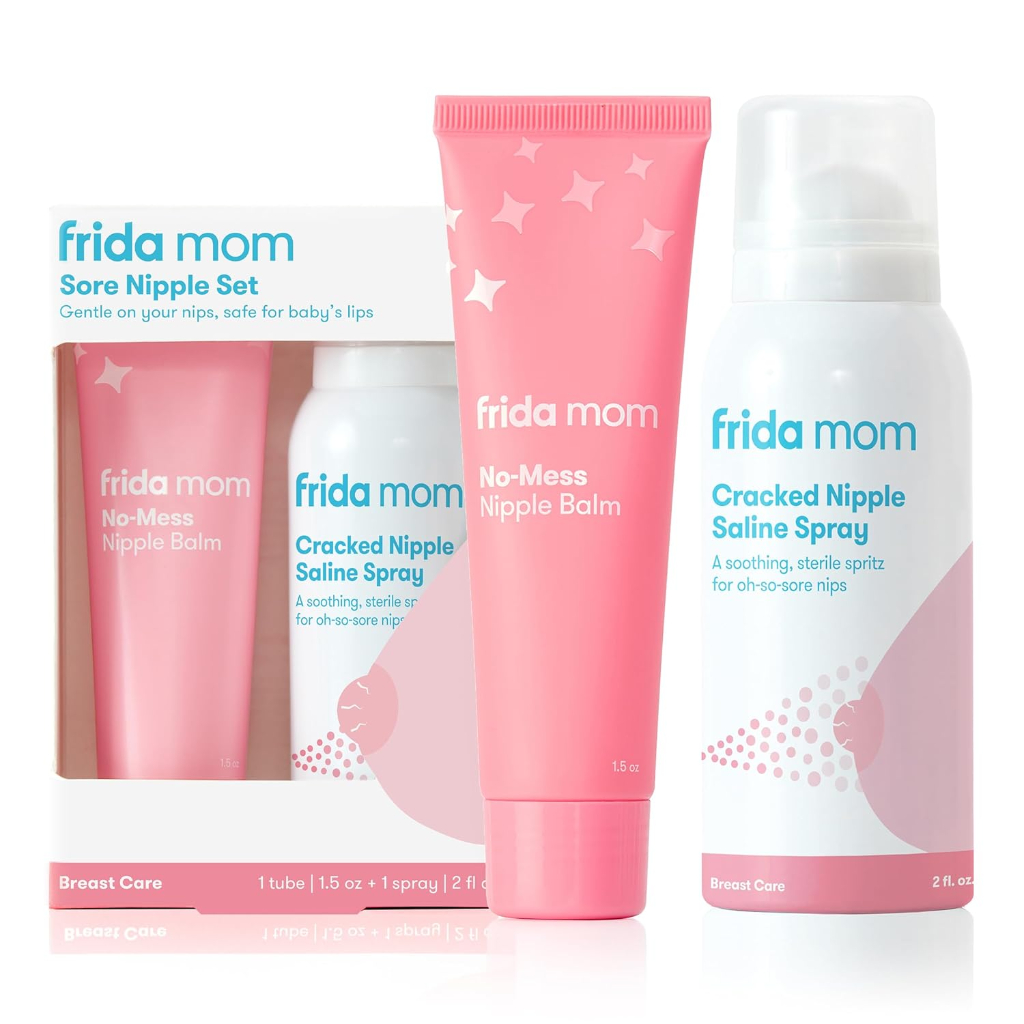 frida mom nipple cream and saline spray set3