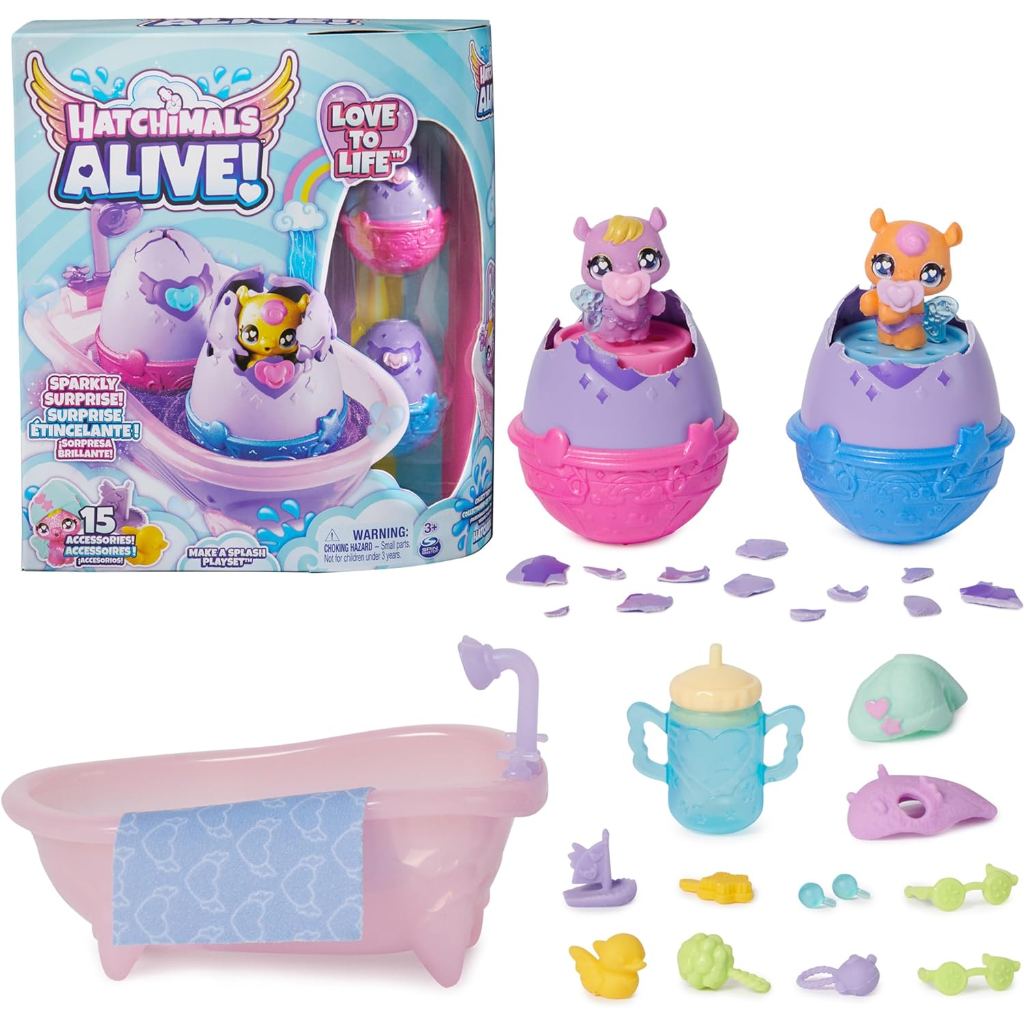 hatchimals alive, make a splash playset6