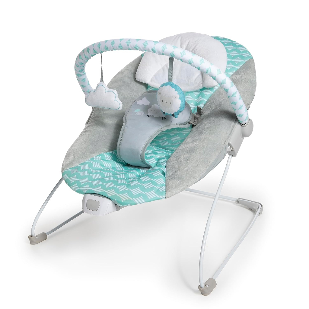 ingenuity ity bouncity bounce vibrating deluxe baby bouncer seat, 0 6 months up to 20 lbs (goji)2