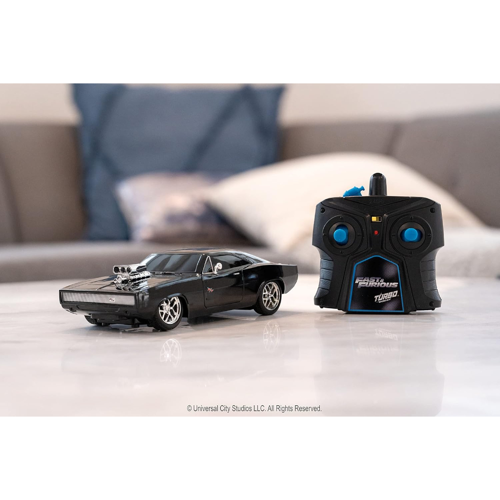 jada toys fast and furious 7.5 inch remote control 1970 dodge charger , black7