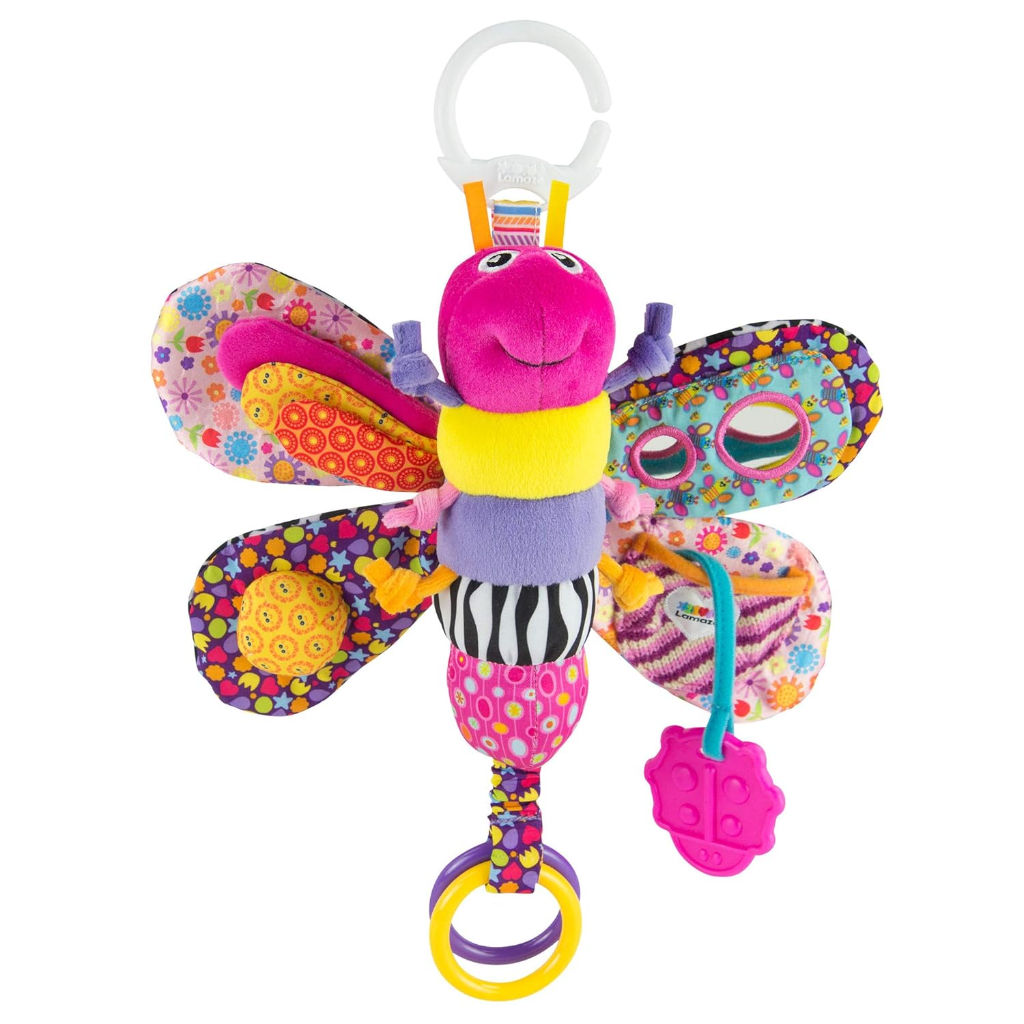 lamaze fifi the firefly clip on car seat and stroller toy6