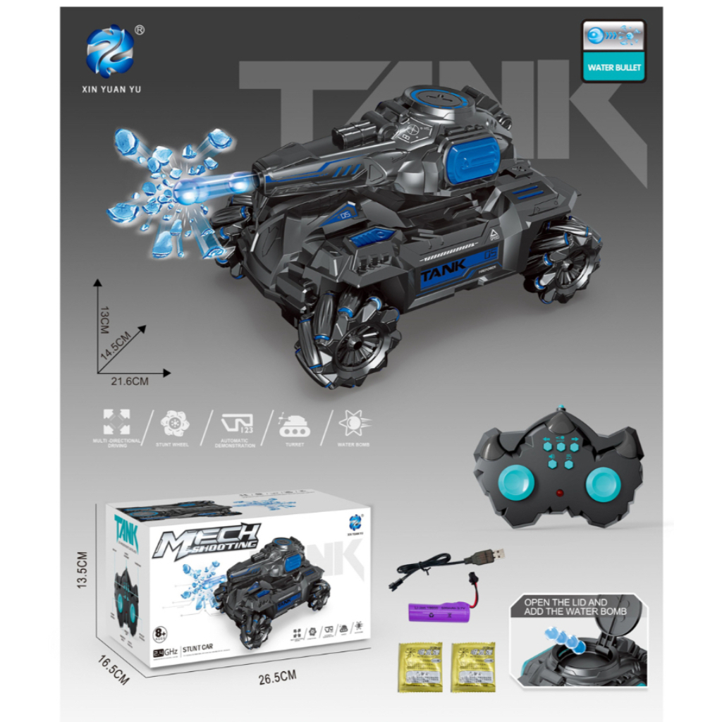 mech shooting rc tank