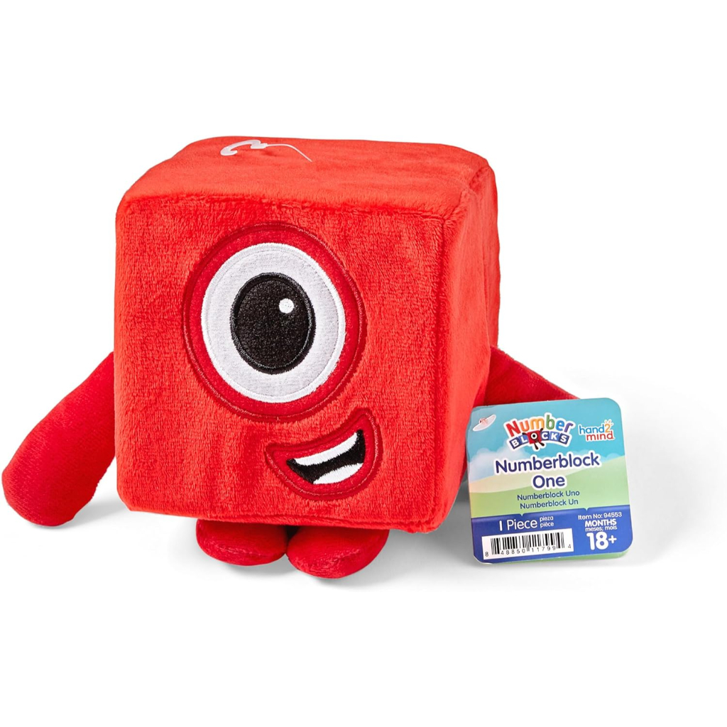 hand2mind numberblock one plush, small plush3