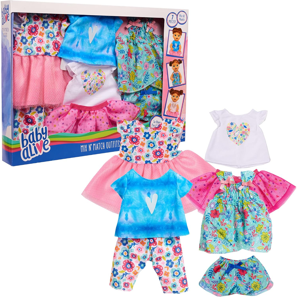 baby alive mix n' match outfit set6