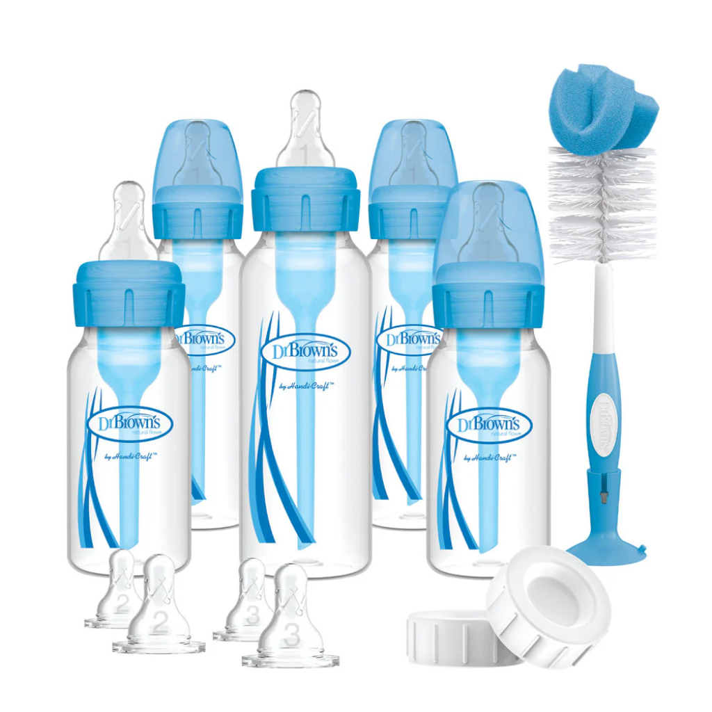 dr brown's narrow options+ bottle gift set blue (2)