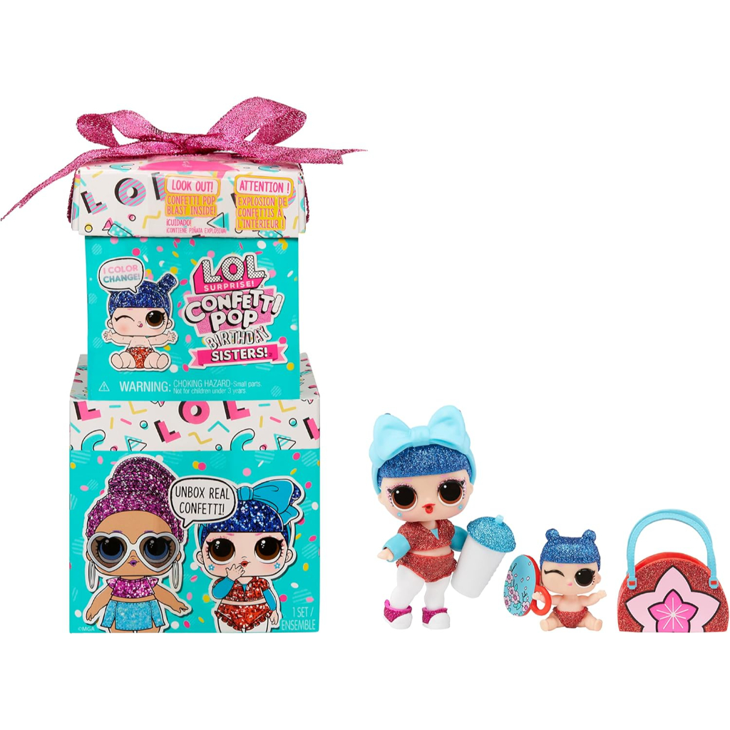 l.o.l. surprise! confetti pop birthday sisters with collectible doll6