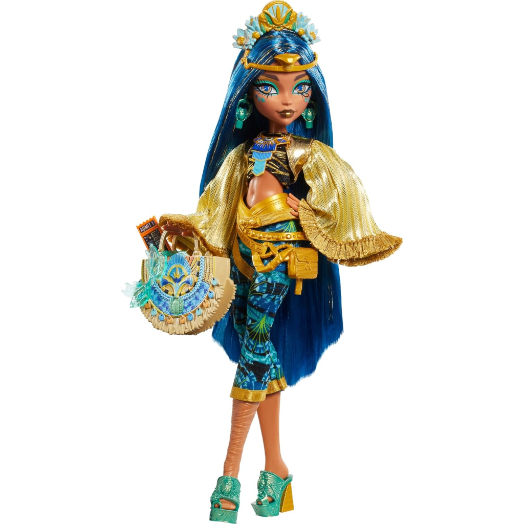 monster high monster fest doll, cleo de nile with glam outfit & festival themed (5)