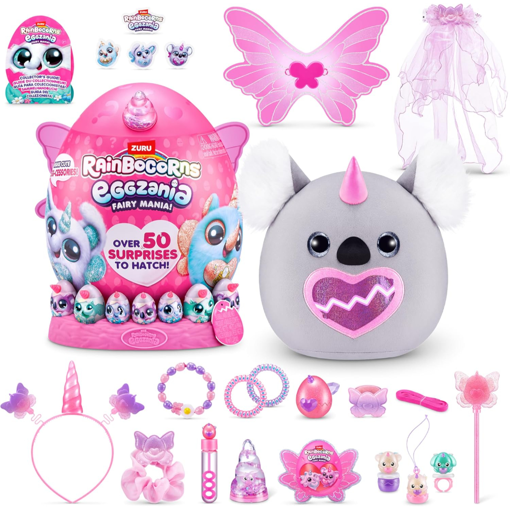 rainbocorns eggzania fairy mania (koala) by zuru, plush toy10