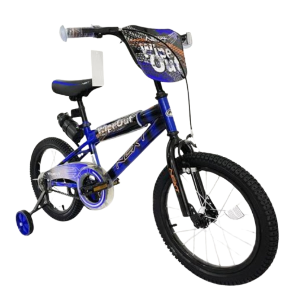 wipe out bicycle 16 blue