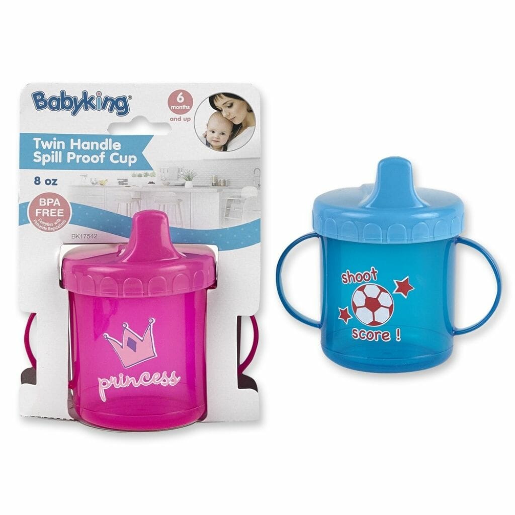 2 Pack Twin Handle Spill Proof Cup Sippy Drinking Cups BPA Free 8oz 6m+  Toddler, 1 - King Soopers