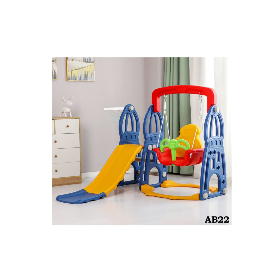 baby slide and swing red,yellow & blue