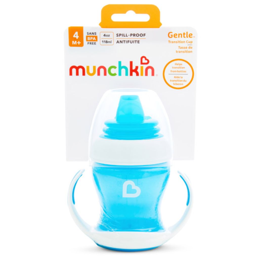 munchkin 4oz gentle transition cup – blue 4