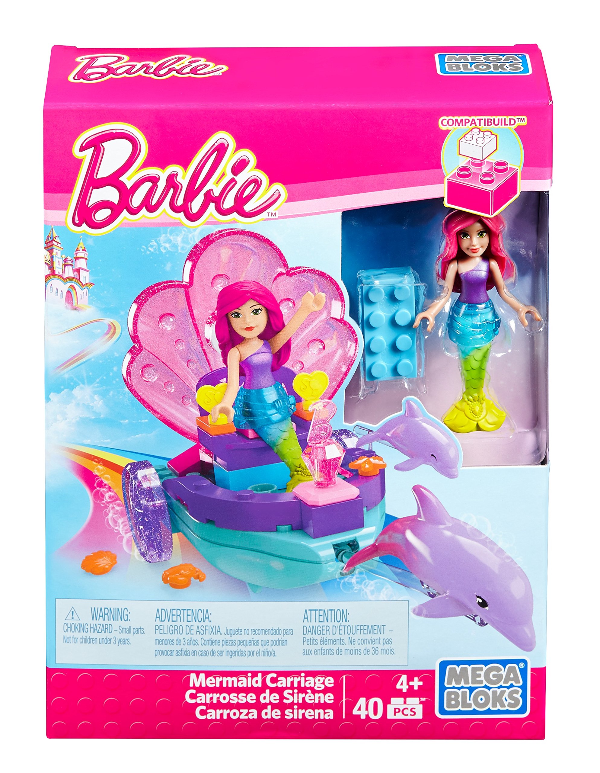 Mega Bloks Barbie Mermaid Carriage