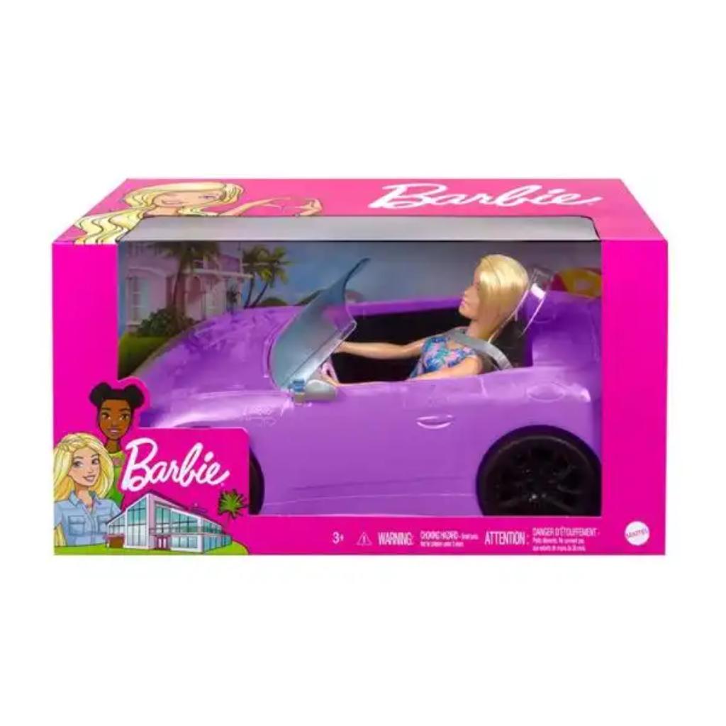 barbie doll and vehicle (purple)