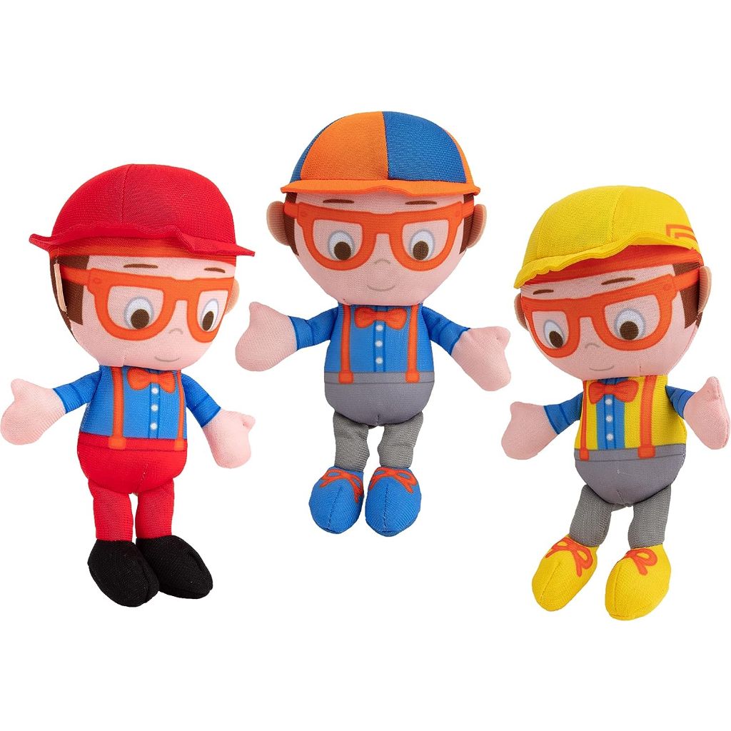 blippi 7 plush doll toy set, 3 pack