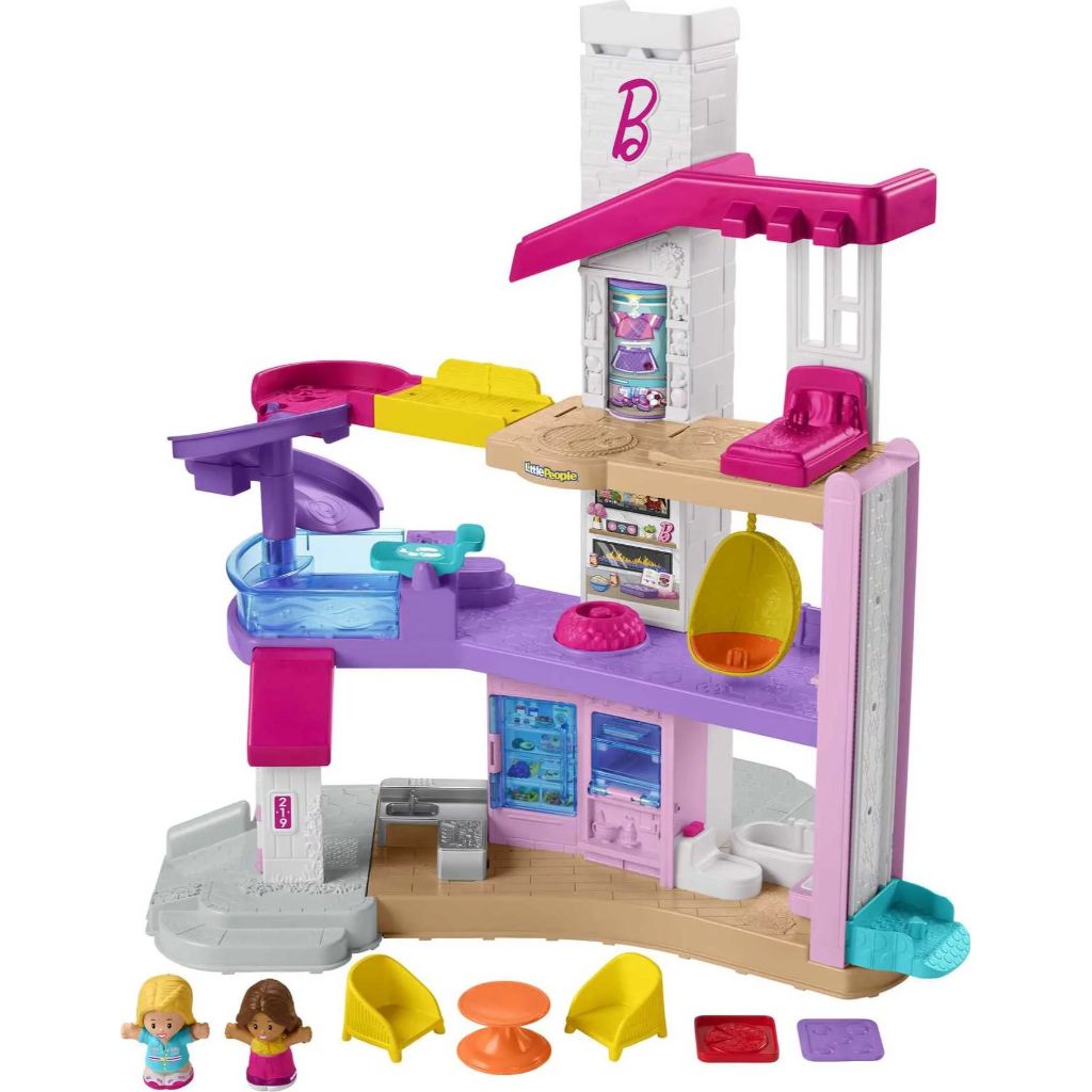 barbie dreamhouse by fisher price little people 1