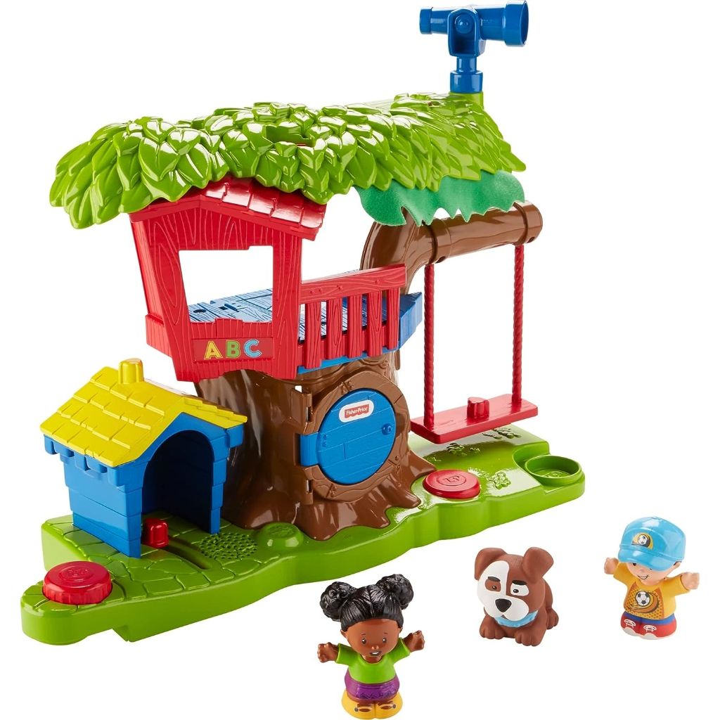 fisher price little people toddler musical toy swing & share treehouse playset (1) (1)