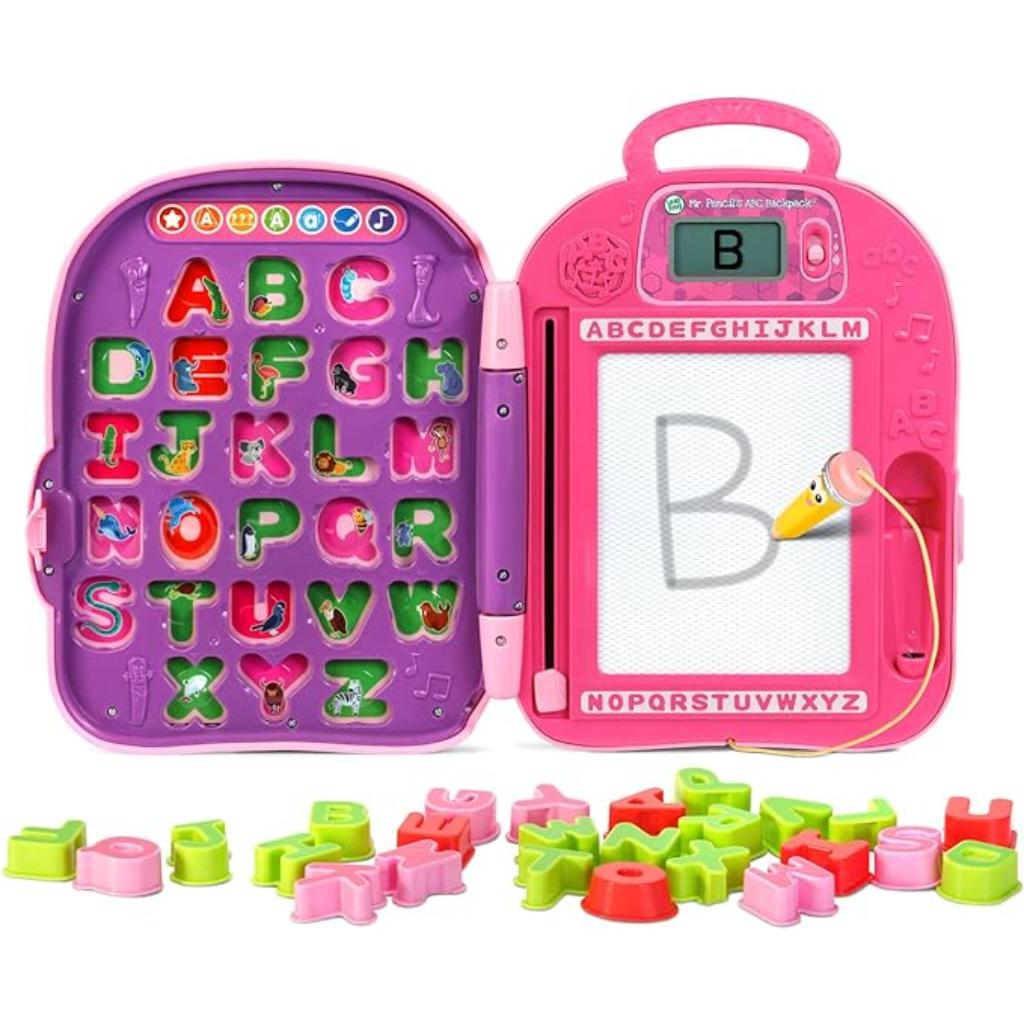 leapfrog mr. pencil's abc backpack, pink