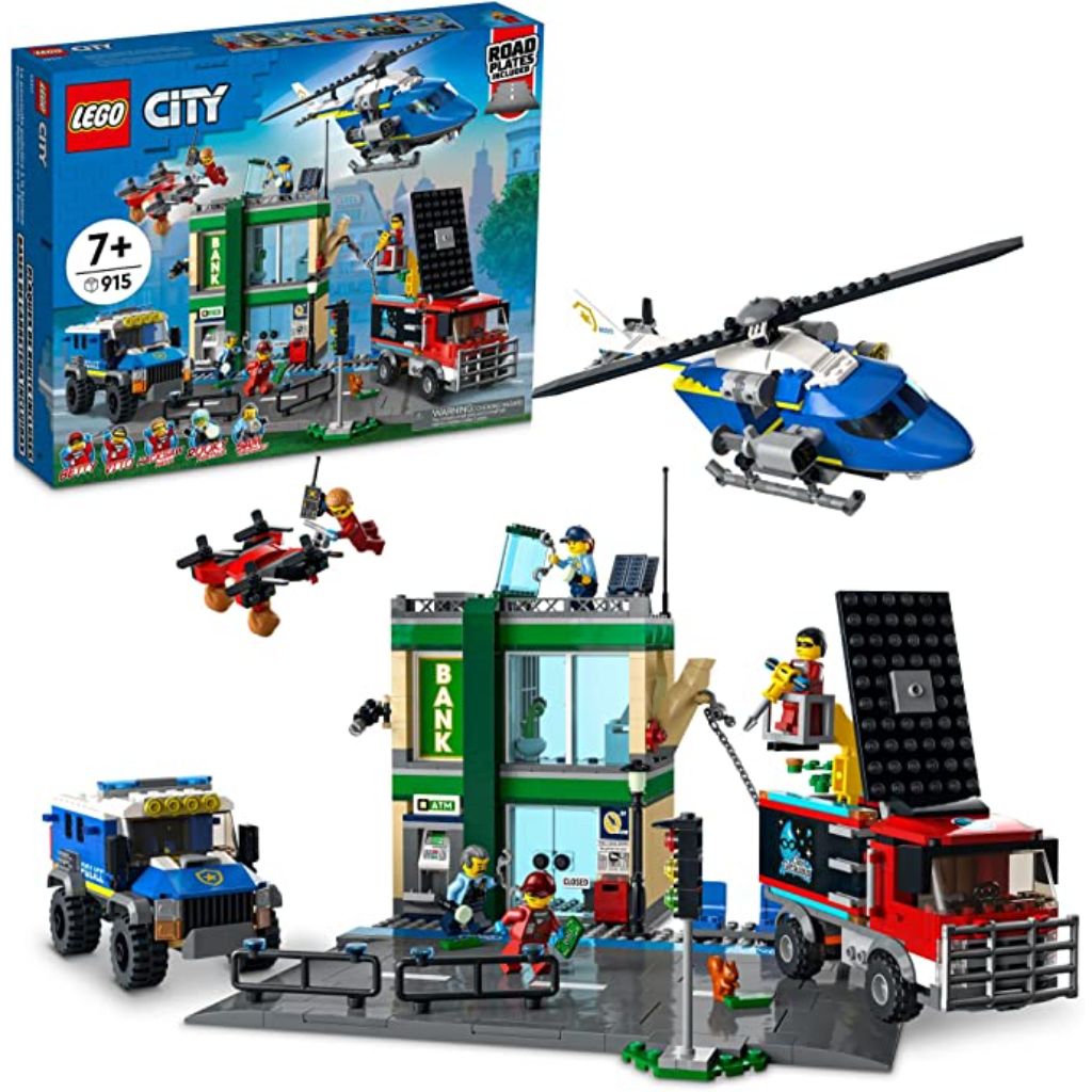 lego city police chase at the bank 60317 1