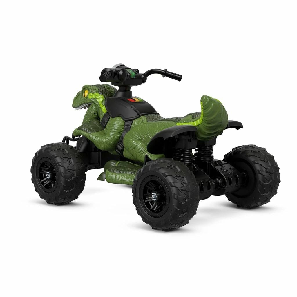 fisher price power wheels jurassic world dino racer green (2) D'Best Toys