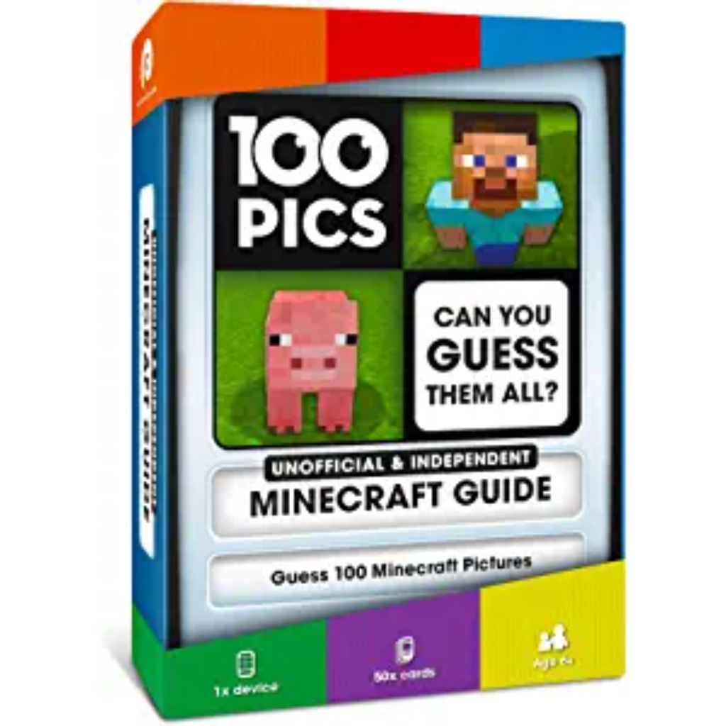 100 pics unofficial & independent minecraft guide guess 100 minecraft items flash cards with slide reveal case (2)