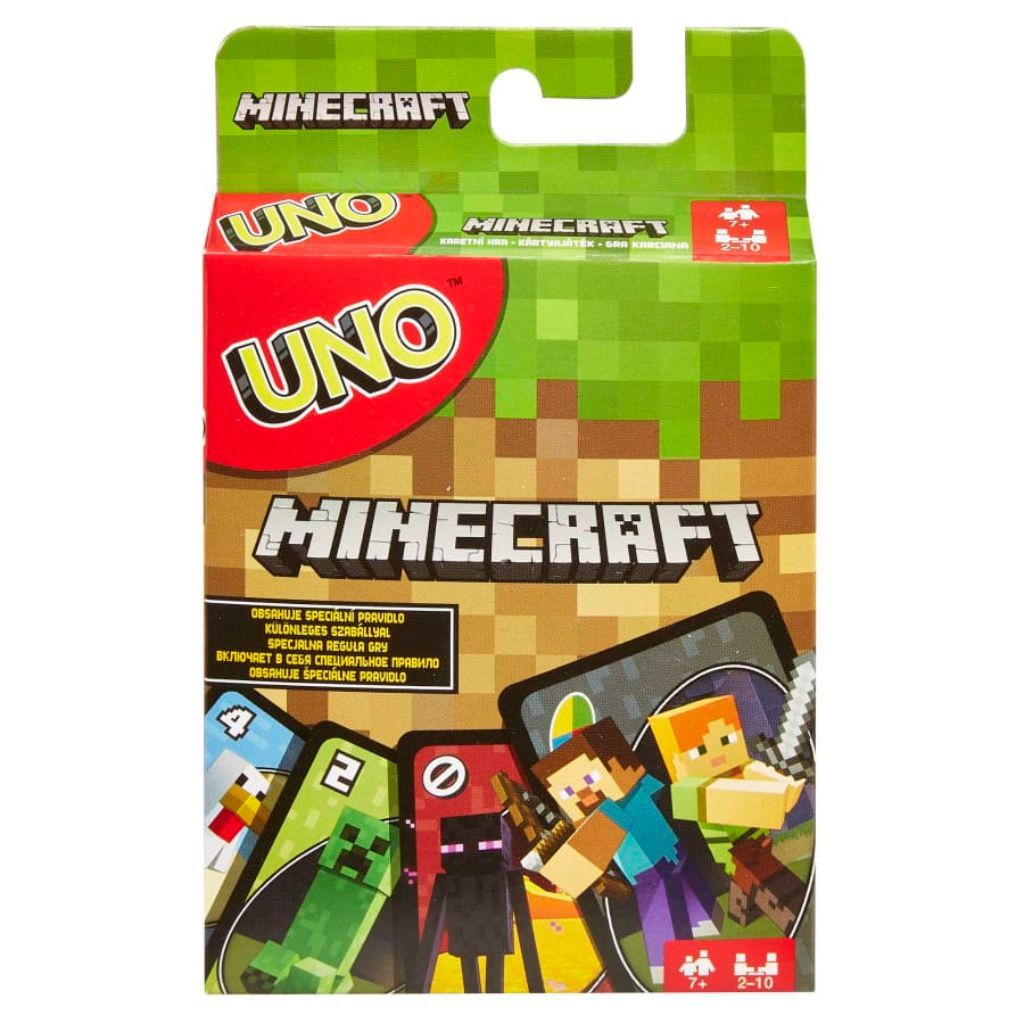 uno minecraft themed matching card game for 2 10 players ages 7y+ (1)