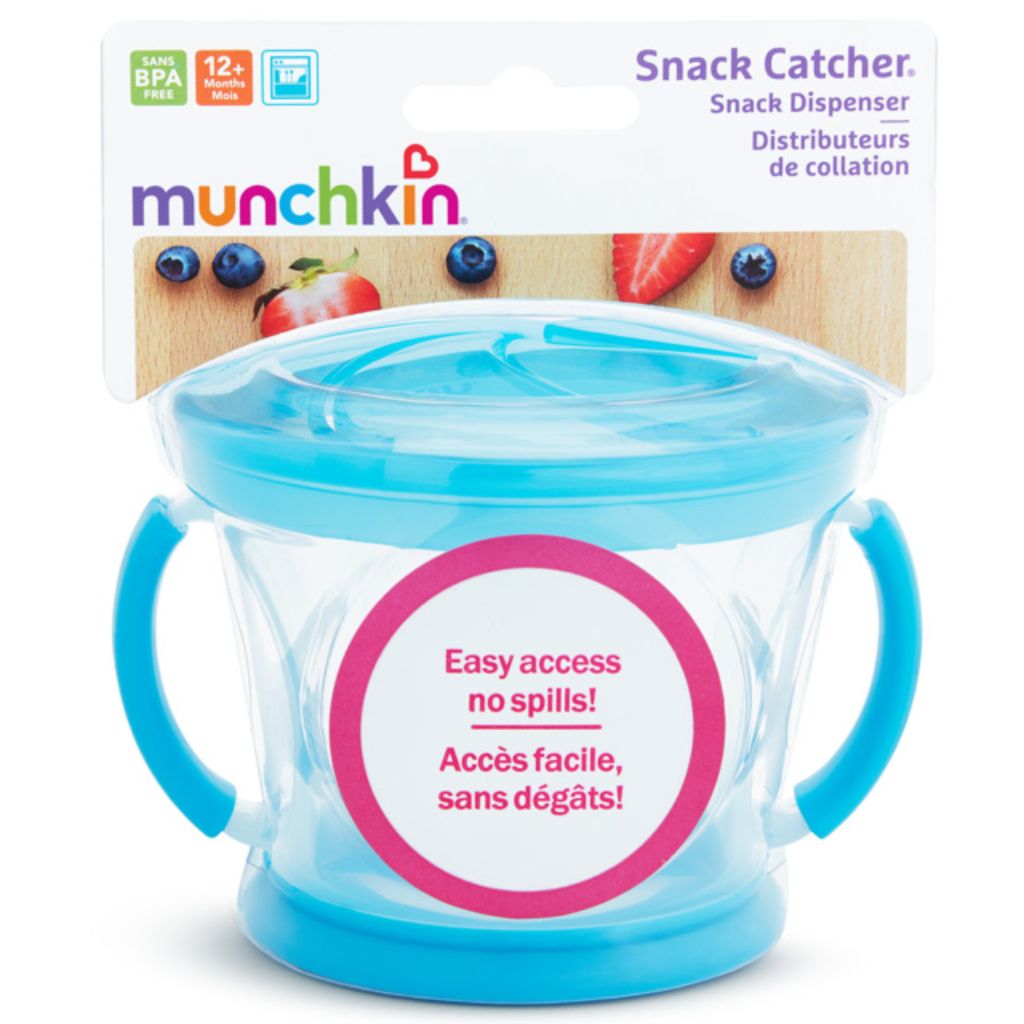 Munchkin Snack Catcher , 2 Pack, Blue/Green