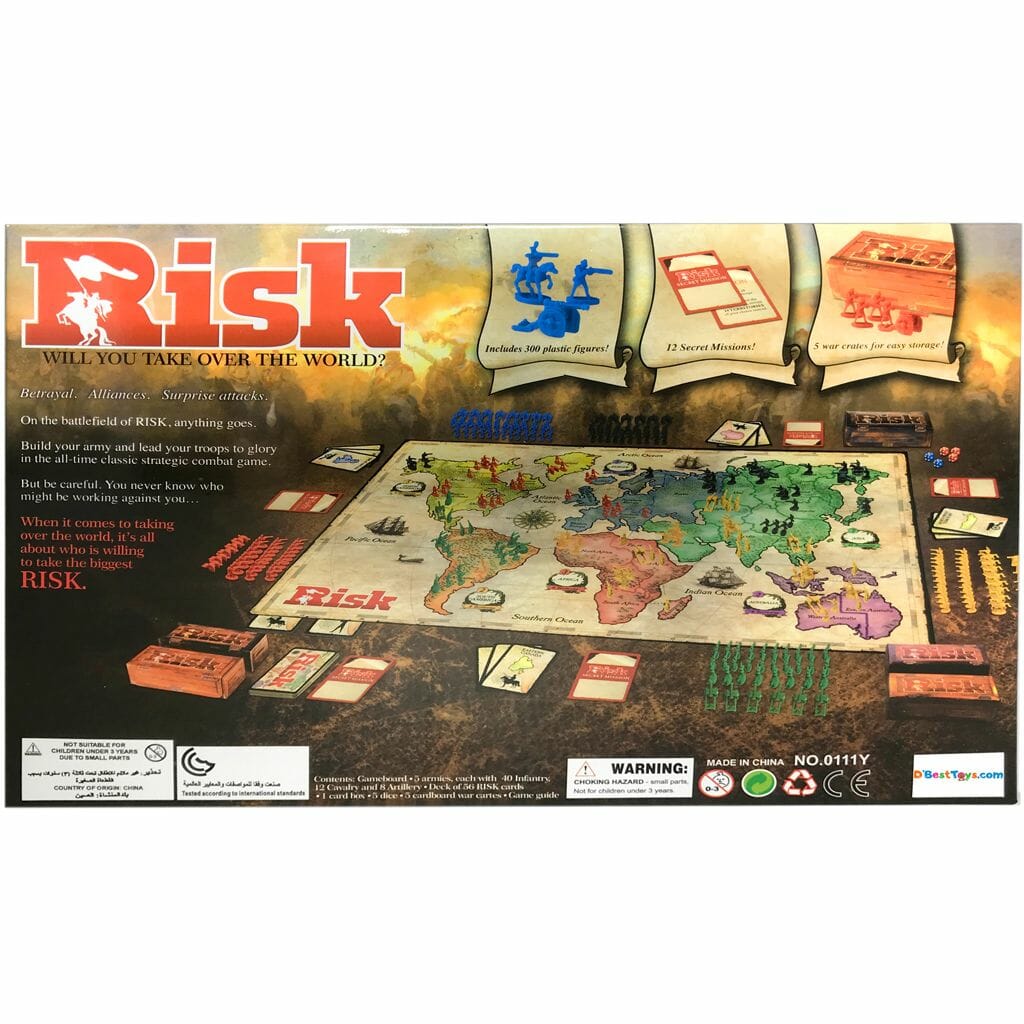 Risk - Game of Strategic Conquest - D'Best Toys