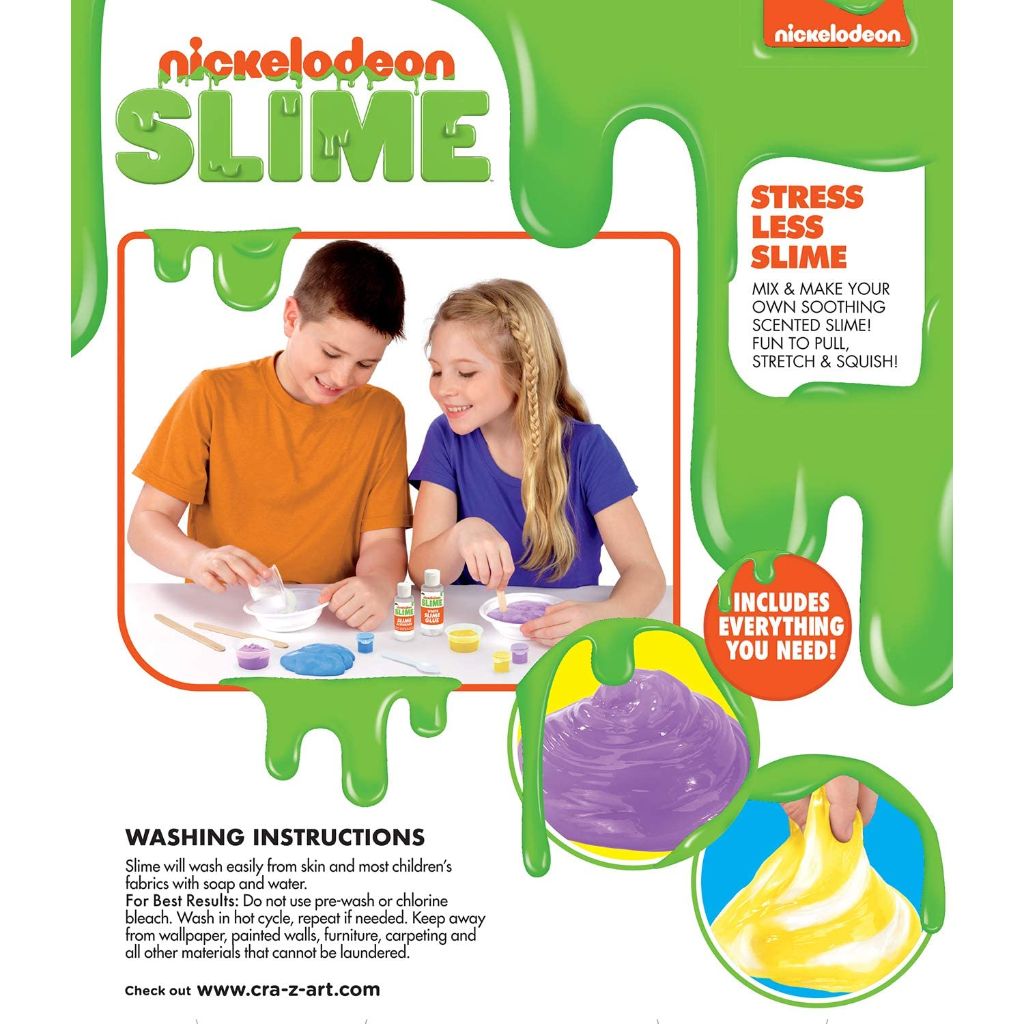 Cra-Z-Art Nickelodeon Slime Kit, Stress Less - D'Best Toys