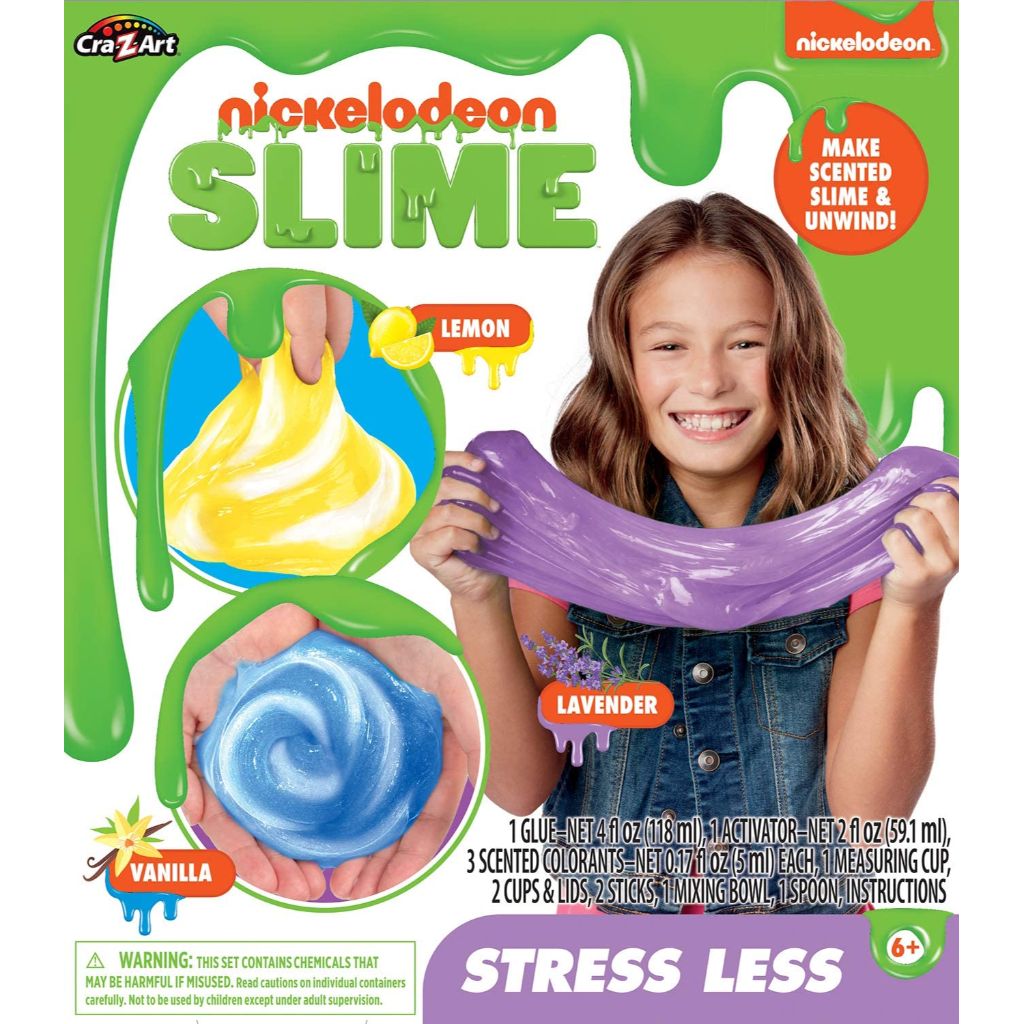 Cra-Z-Art Nickelodeon Slime Kit, Stress Less - D'Best Toys