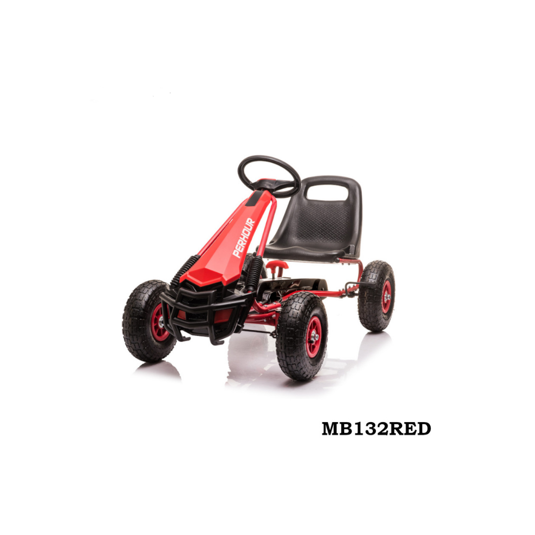 peddle go kart red