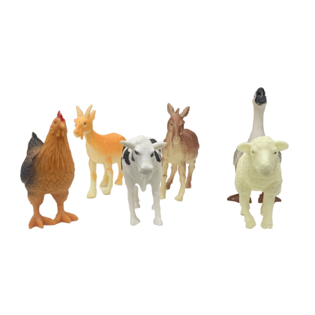 farm animals 6pcs