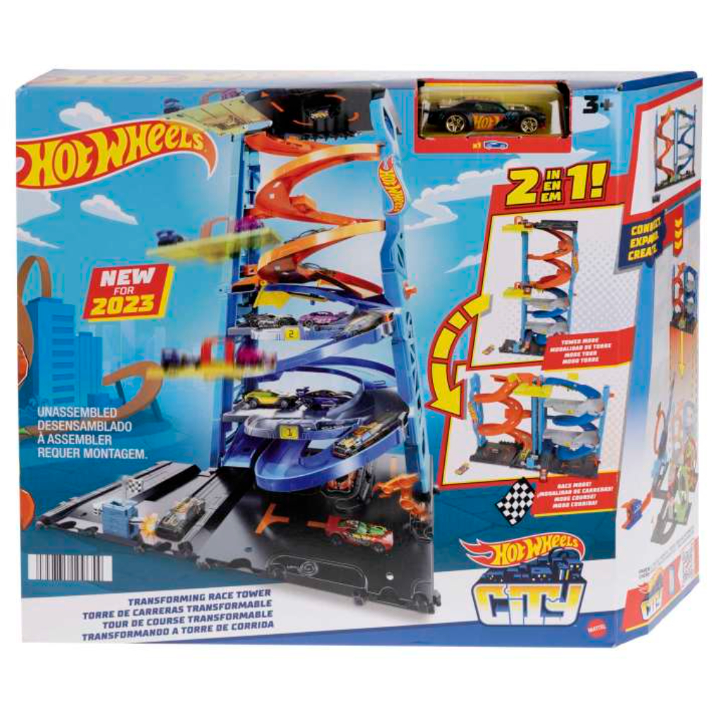 hot wheels city transforming race tower playset1