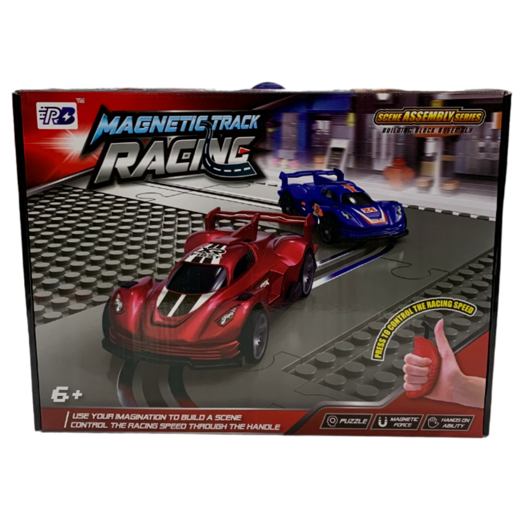 magnetic blocks racing track