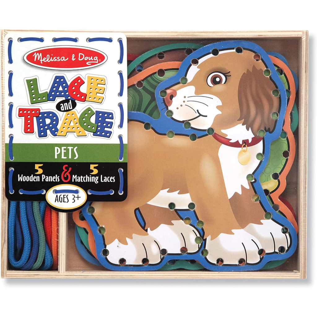 melissa & doug lace and trace activity set pets2