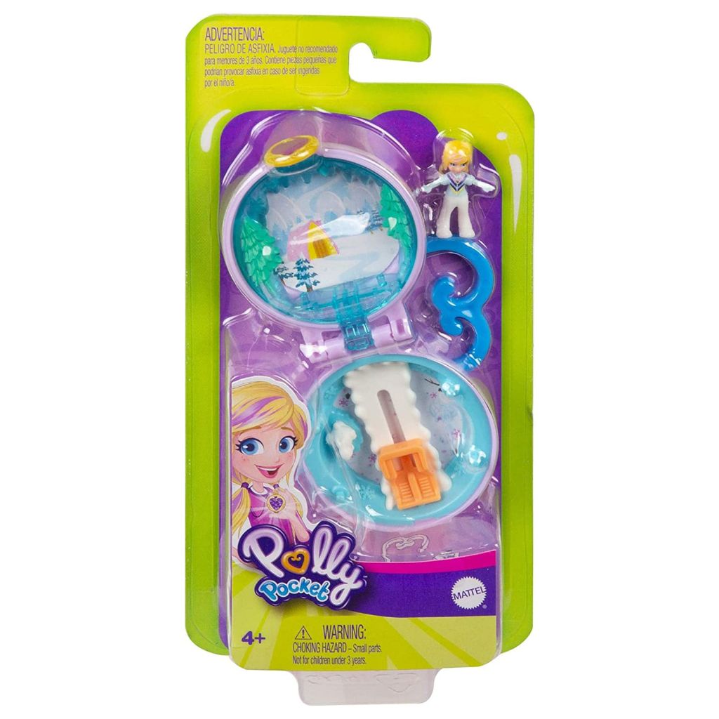 polly pocket snow cabin tiny pocket places mini compact3