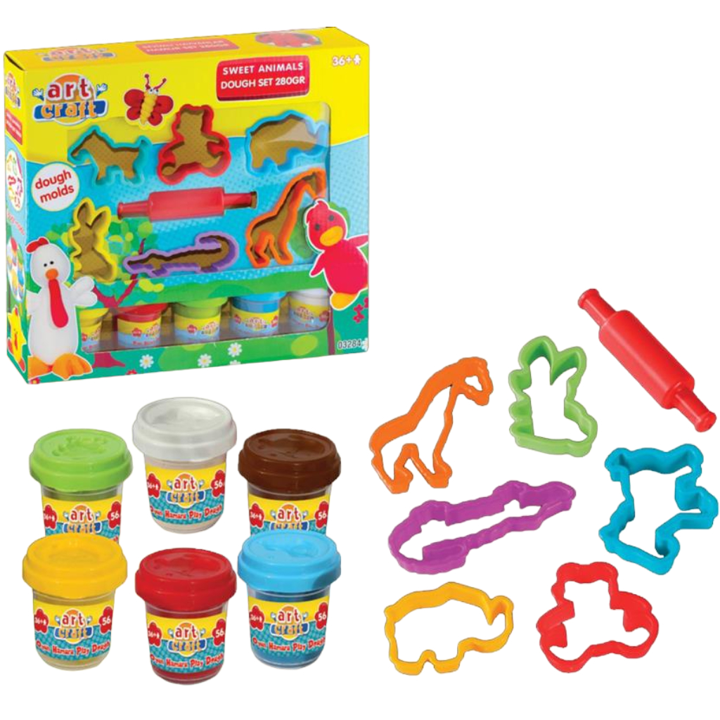 sweet animals arts & craft dough set