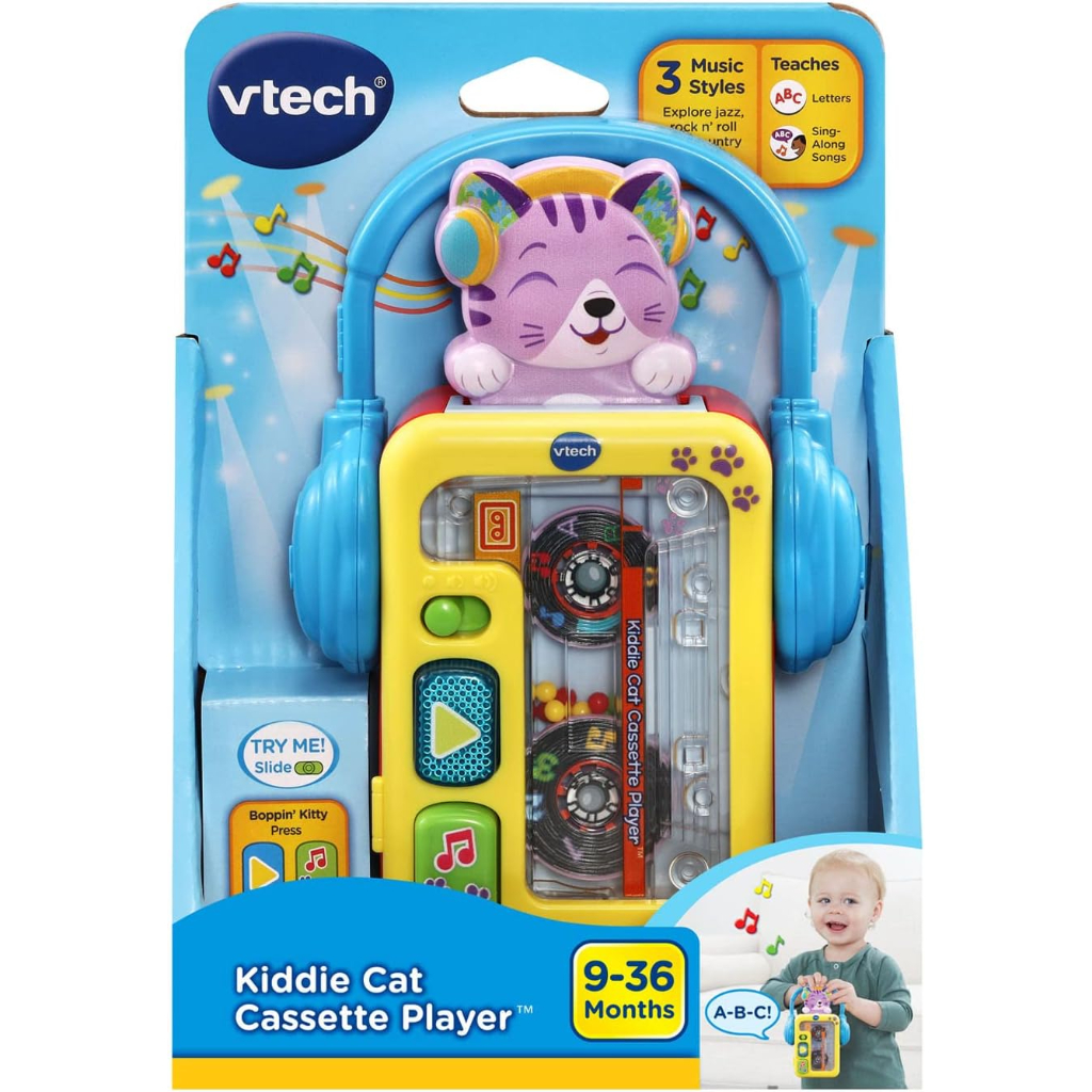 vtech kiddie cat cassette player small7